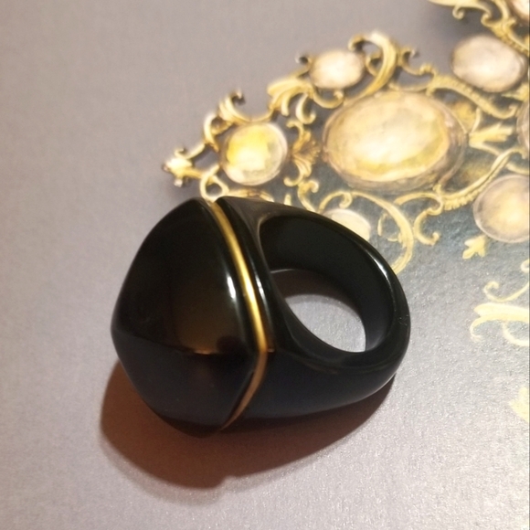 HP 🎉Baccarat Medicis Pop Ring in Black - Picture 5 of 8